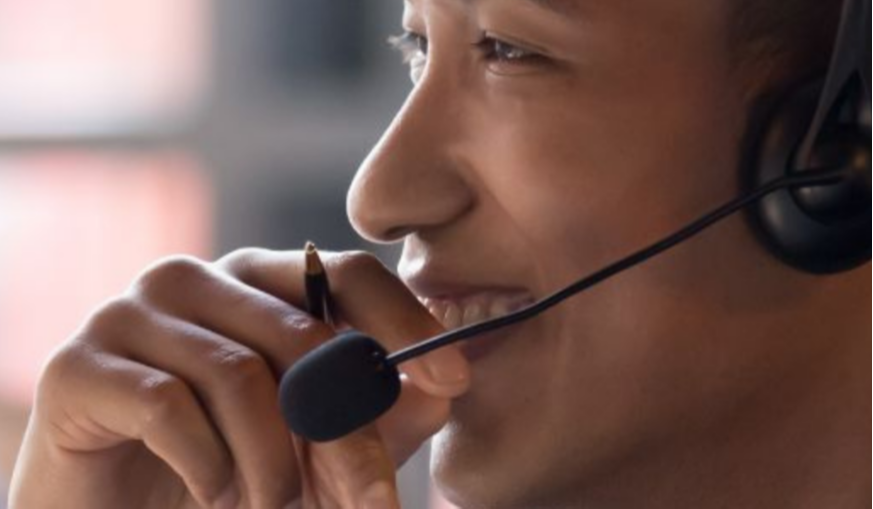 Service Desk Technician assisting a client